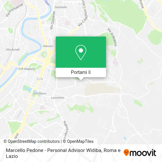 Mappa Marcello Pedone - Personal Advisor Widiba