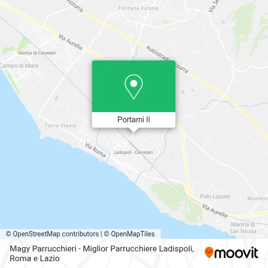 Mappa Magy Parrucchieri - Miglior Parrucchiere Ladispoli