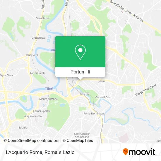 Mappa L'Acquario Roma