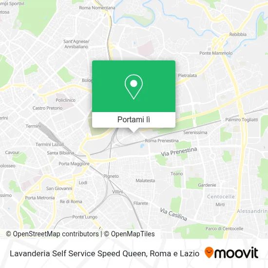 Mappa Lavanderia Self Service Speed Queen