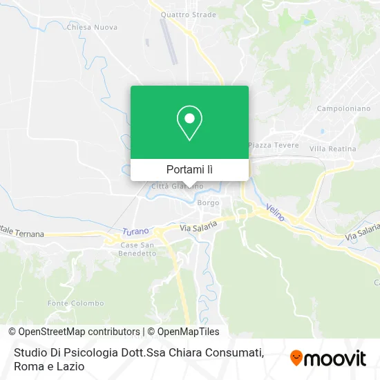 Mappa Studio Di Psicologia Dott.Ssa Chiara Consumati