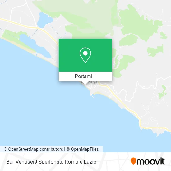 Mappa Bar Ventisei9 Sperlonga