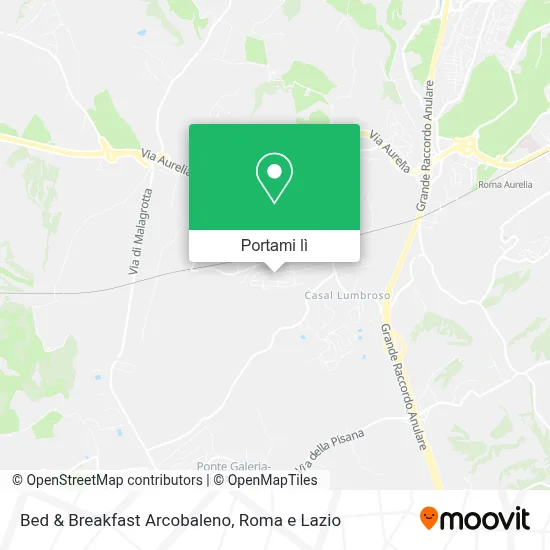 Mappa Bed & Breakfast Arcobaleno