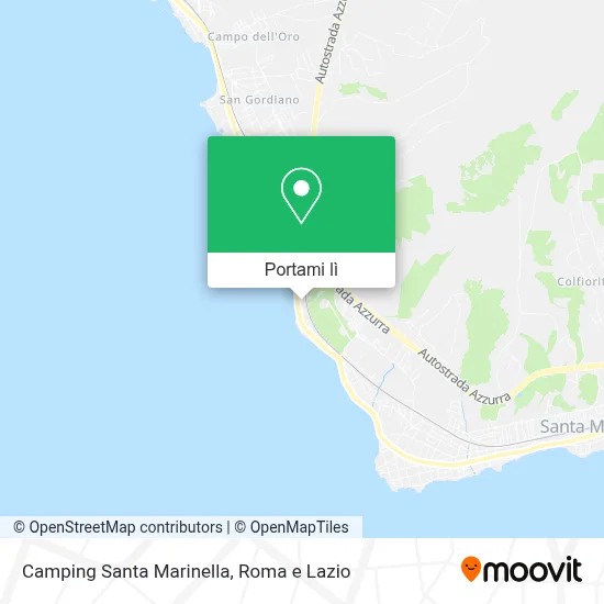 Mappa Camping Santa Marinella