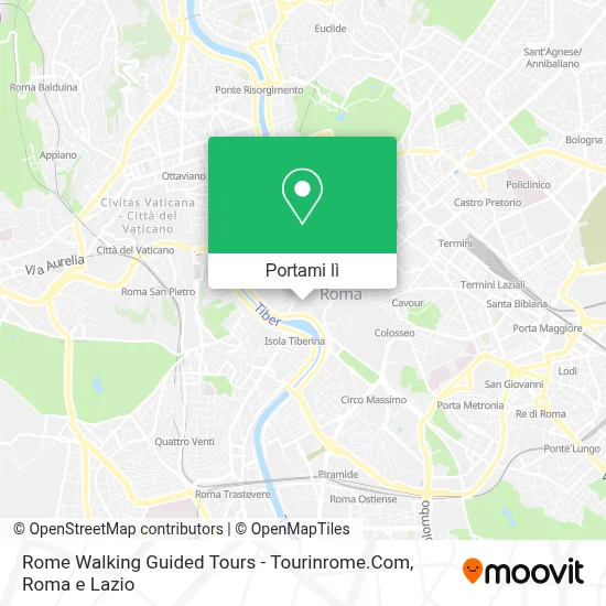 Mappa Rome Walking Guided Tours - Tourinrome.Com