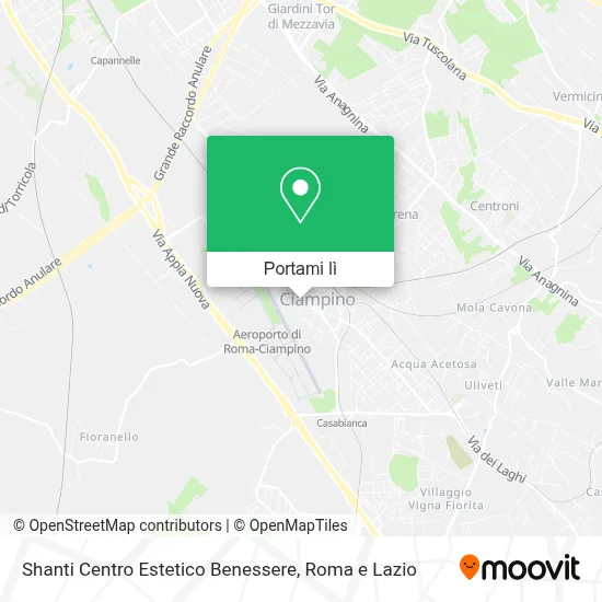 Mappa Shanti Centro Estetico Benessere