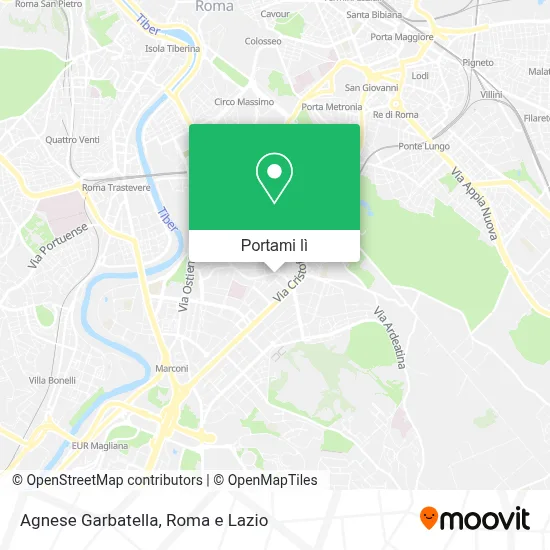 Mappa Agnese Garbatella