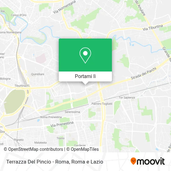 Mappa Terrazza Del Pincio - Roma