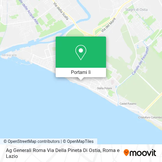 Mappa Ag Generali Roma Via Della Pineta Di Ostia