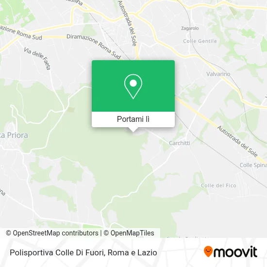 Mappa Polisportiva Colle Di Fuori