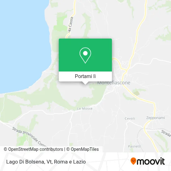 Mappa Lago Di Bolsena, Vt