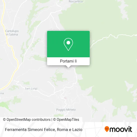 Mappa Ferramenta Simeoni Felice