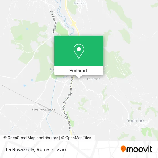 Mappa La Rovazzola