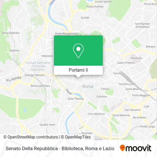 Mappa Senato Della Repubblica - Biblioteca