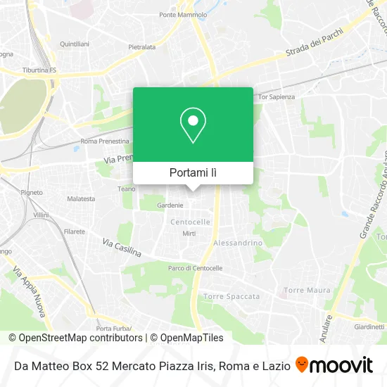 Mappa Da Matteo Box 52 Mercato Piazza Iris