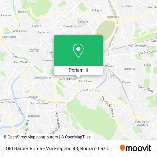 Mappa Old Barber Roma - Via Fregene 43