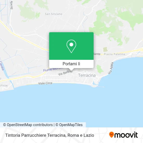 Mappa Tintoria Parrucchiere Terracina