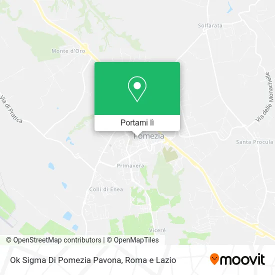 Mappa Ok Sigma Di Pomezia Pavona
