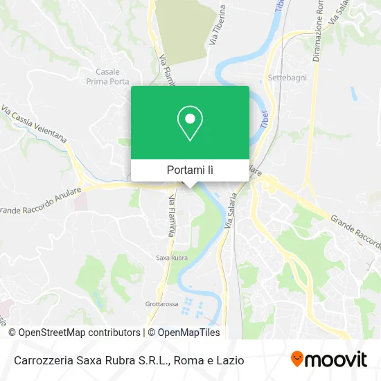 Mappa Carrozzeria Saxa Rubra S.R.L.