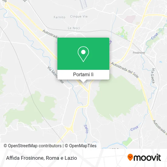 Mappa Affida Frosinone