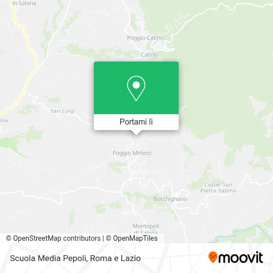Mappa Scuola Media Pepoli