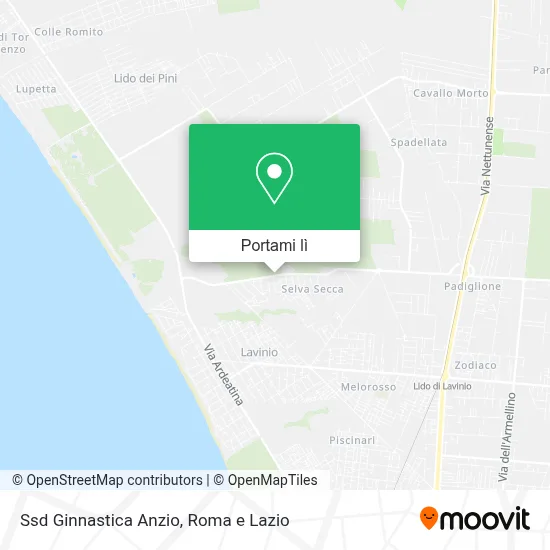 Mappa Ssd Ginnastica Anzio
