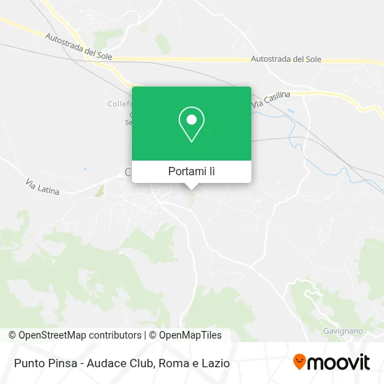 Mappa Punto Pinsa - Audace Club
