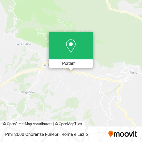 Mappa Pmr 2000 Onoranze Funebri
