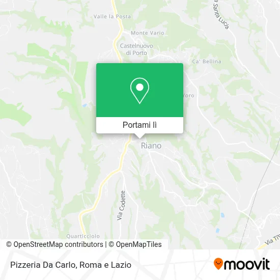 Mappa Pizzeria Da Carlo