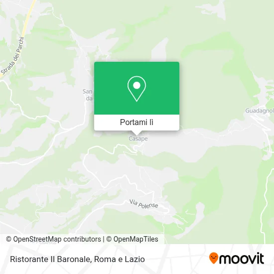 Mappa Ristorante Il Baronale
