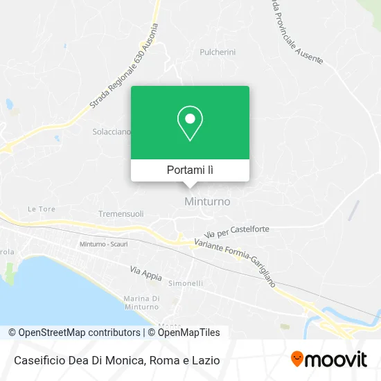 Mappa Caseificio Dea Di Monica