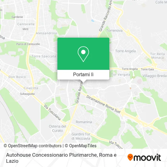 Mappa Autohouse Concessionario Plurimarche