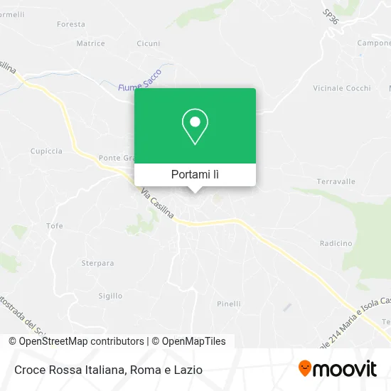Mappa Croce Rossa Italiana