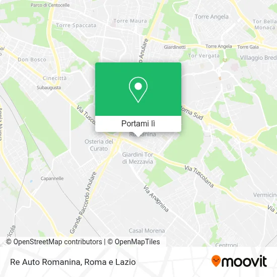 Mappa Re Auto Romanina