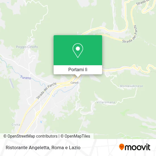 Mappa Ristorante Angeletta