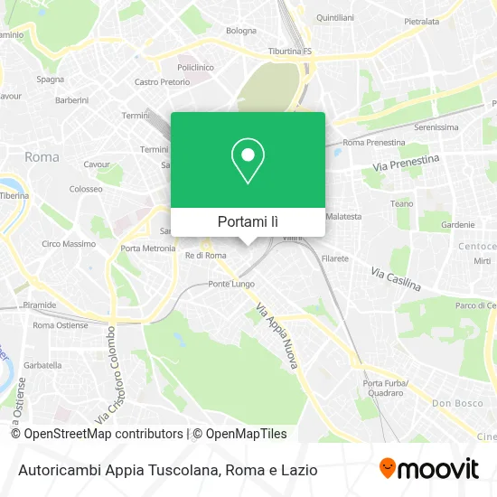Mappa Autoricambi Appia Tuscolana
