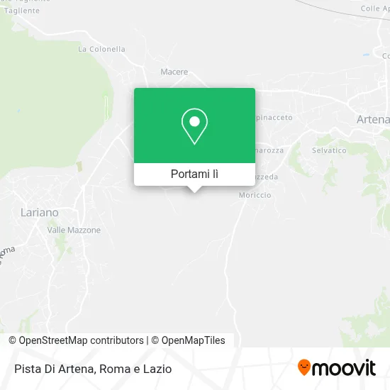 Mappa Pista Di Artena