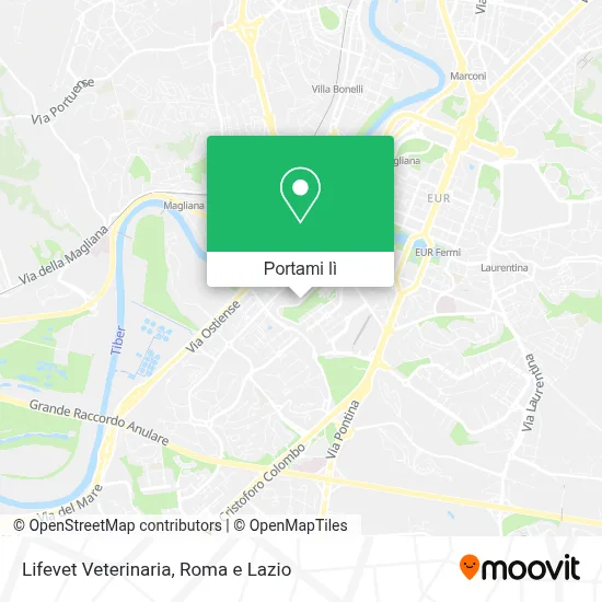 Mappa Lifevet Veterinaria