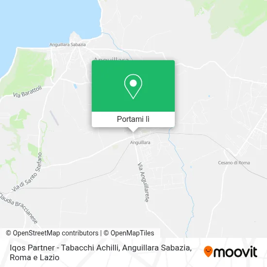 Mappa Iqos Partner - Tabacchi Achilli, Anguillara Sabazia