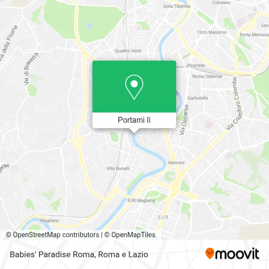 Mappa Babies' Paradise Roma