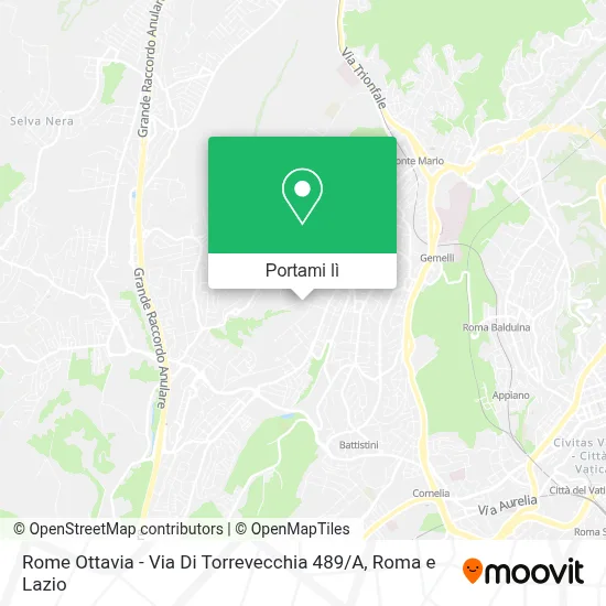 Mappa Rome Ottavia - Via Di Torrevecchia 489 / A