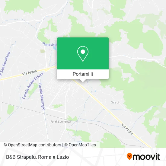 Mappa B&B Strapalu