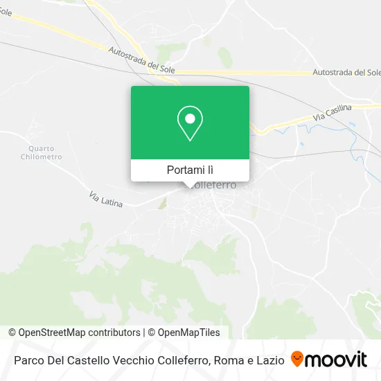 Mappa Parco Del Castello Vecchio Colleferro
