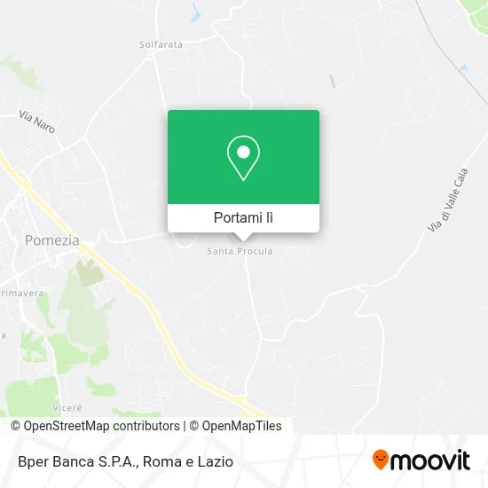 Mappa Bper Banca S.P.A.