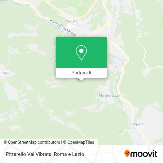 Mappa Pittarello Val Vibrata