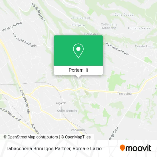 Mappa Tabaccheria Brini Iqos Partner