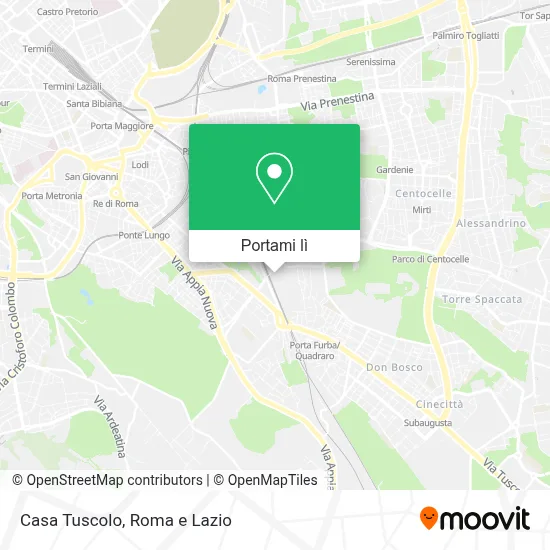 Mappa Casa Tuscolo