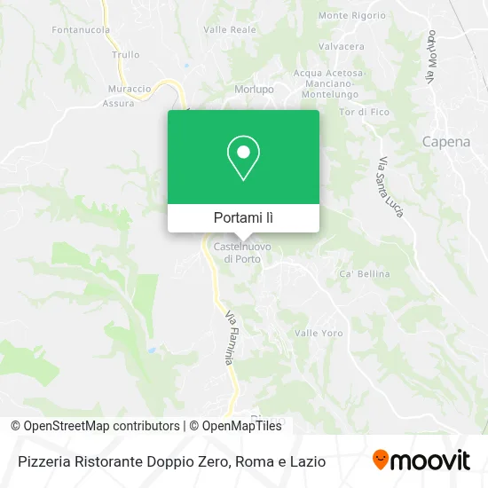 Mappa Pizzeria Ristorante Doppio Zero