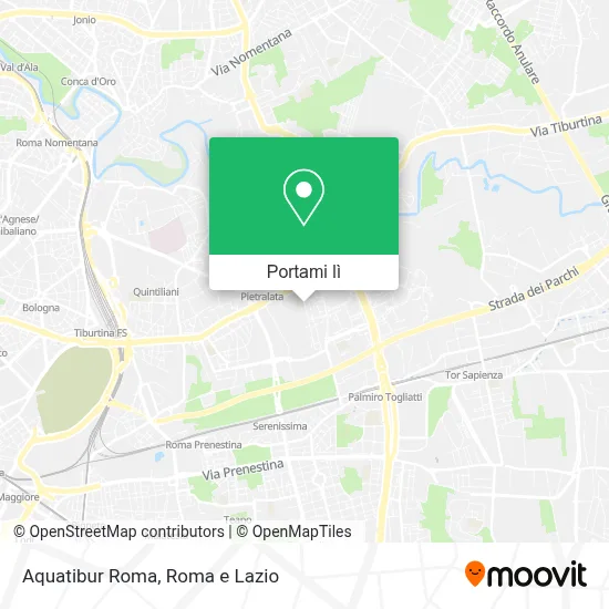 Mappa Aquatibur Roma