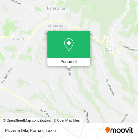 Mappa Pizzeria Dilà